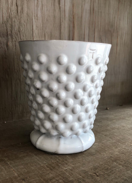 Vaso Polka 12cm Blanco