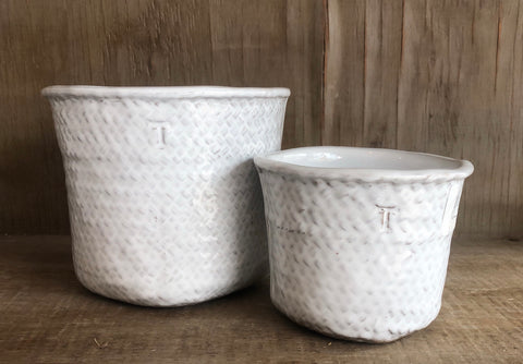 Base Canasto 14cm Blanco