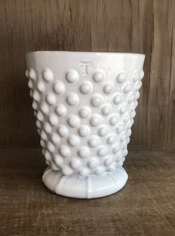 Vaso Polka 12cm Blanco